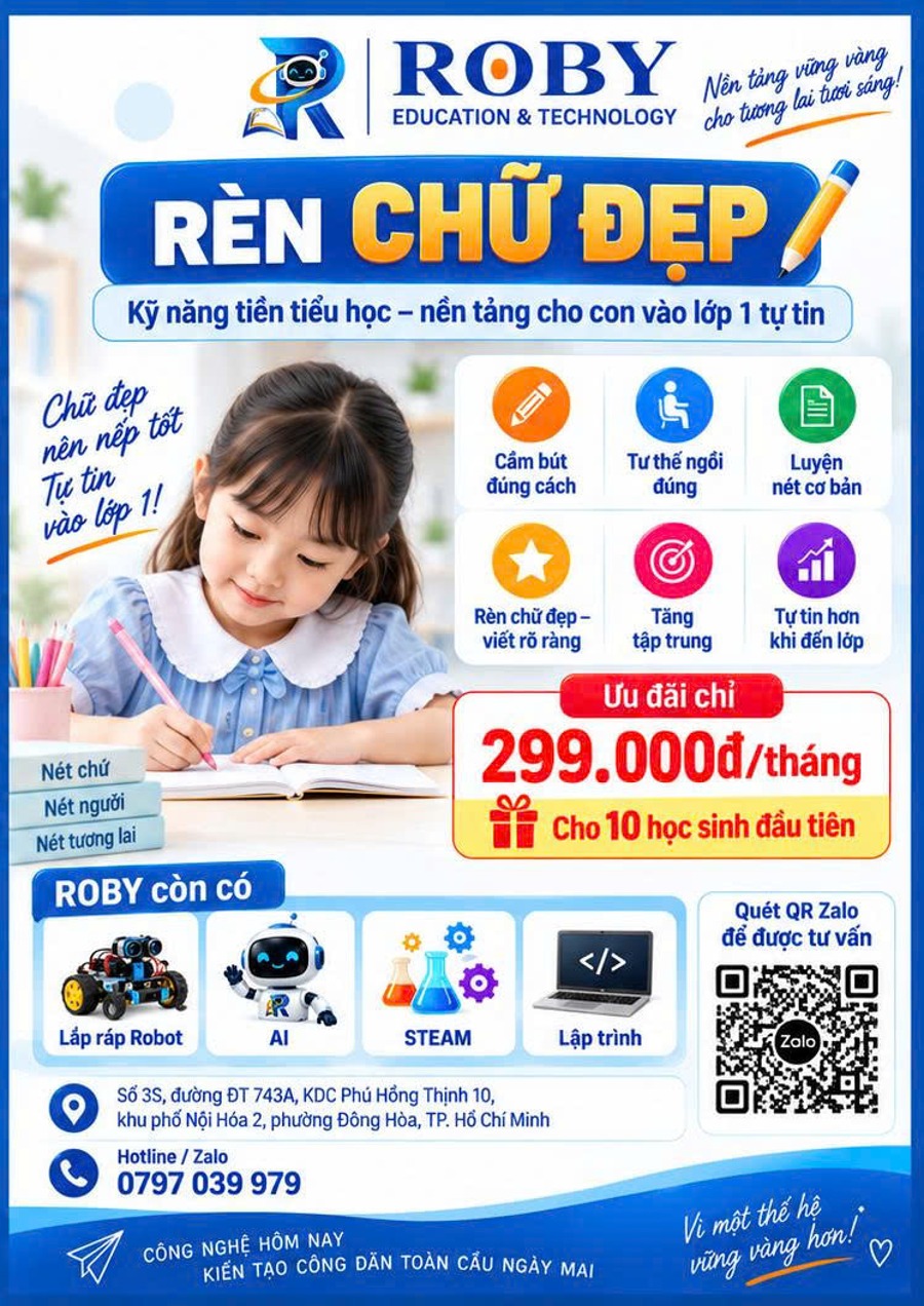Poster rèn chữ đẹp